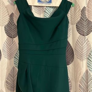 NWT Knitee Dark Green off the shoulder dress